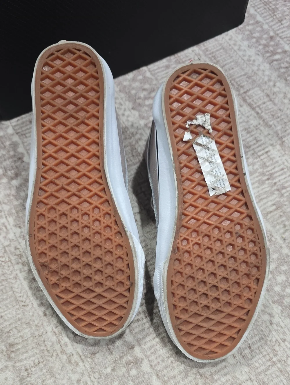 Vans Sk8-Hi Suede High-Top Sneakers Taupe & White, Mens 6 Womens 7.5 Barely Used